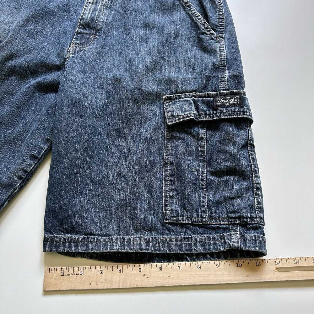 Vintage Wrangler Jeans Cargo Denim Shorts Jorts S… - image 6