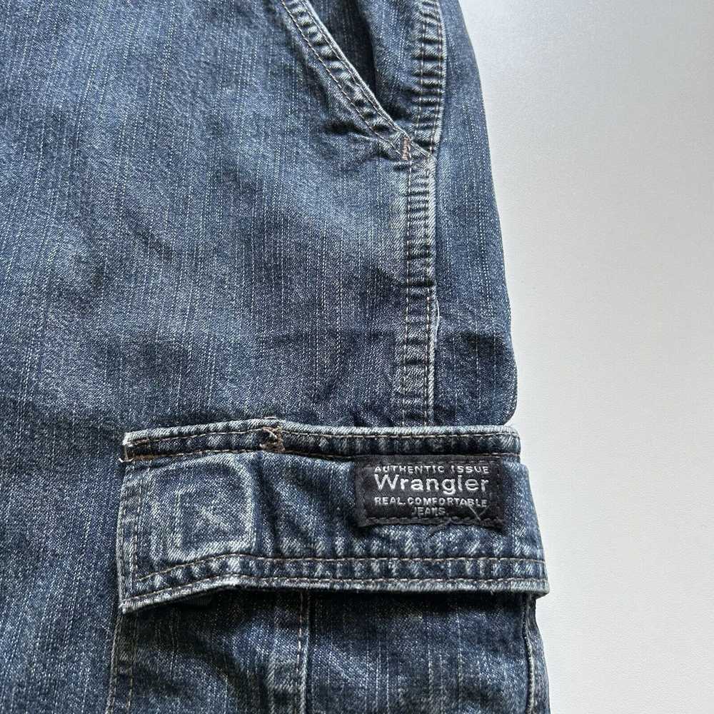 Vintage Wrangler Jeans Cargo Denim Shorts Jorts S… - image 9