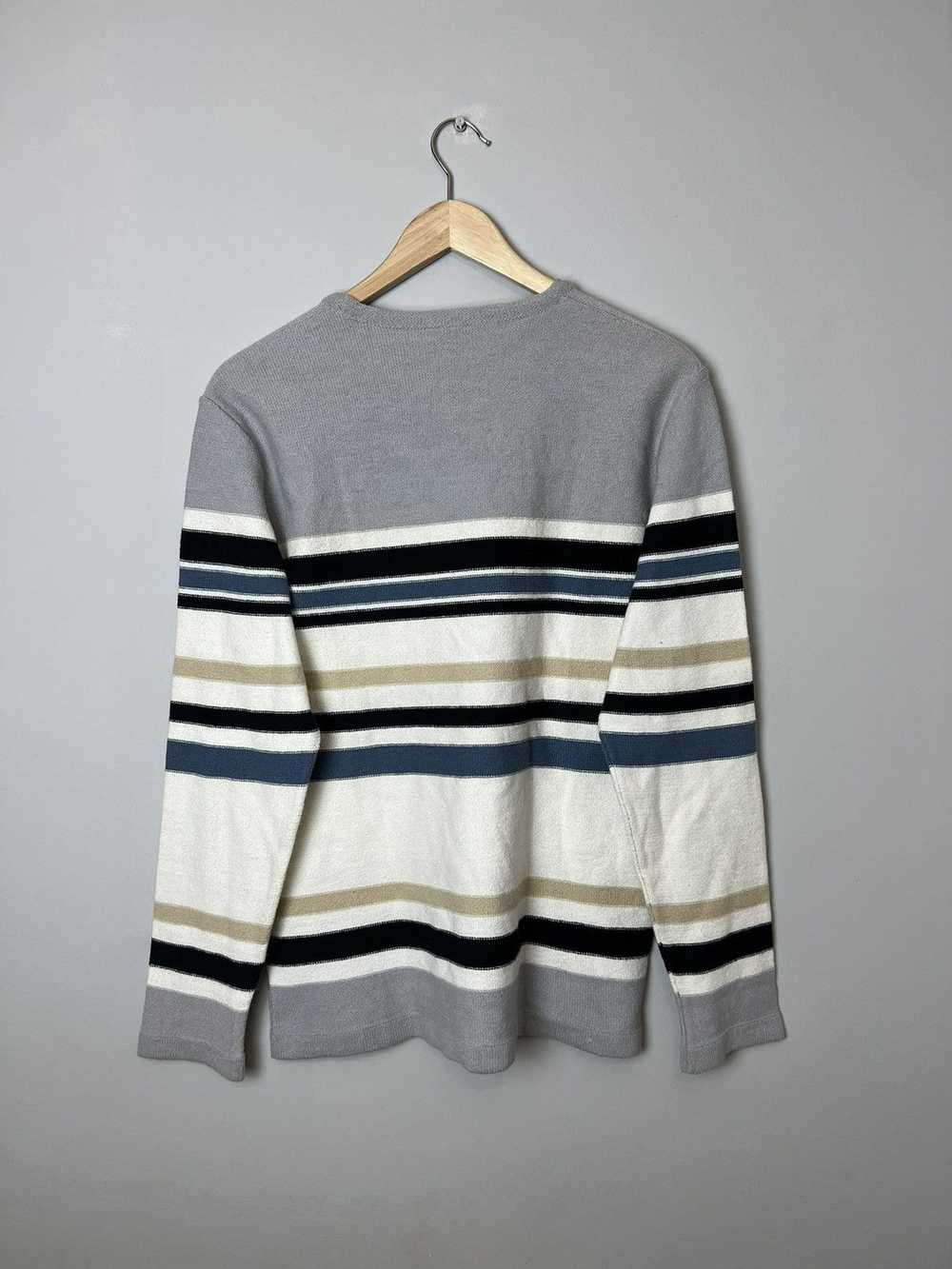 Rare Vintage Kenzo Homme Multicolour Striped Knit… - image 2