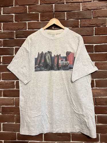 Vintage 90s Marlboro Western Shoe Vintage Tee Wild