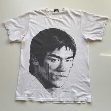 Vintage 1994 Bruce Lee Big face graphic movie t s… - image 1