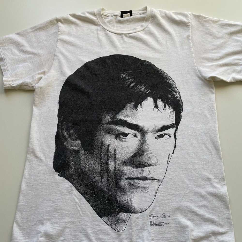 Vintage 1994 Bruce Lee Big face graphic movie t s… - image 2