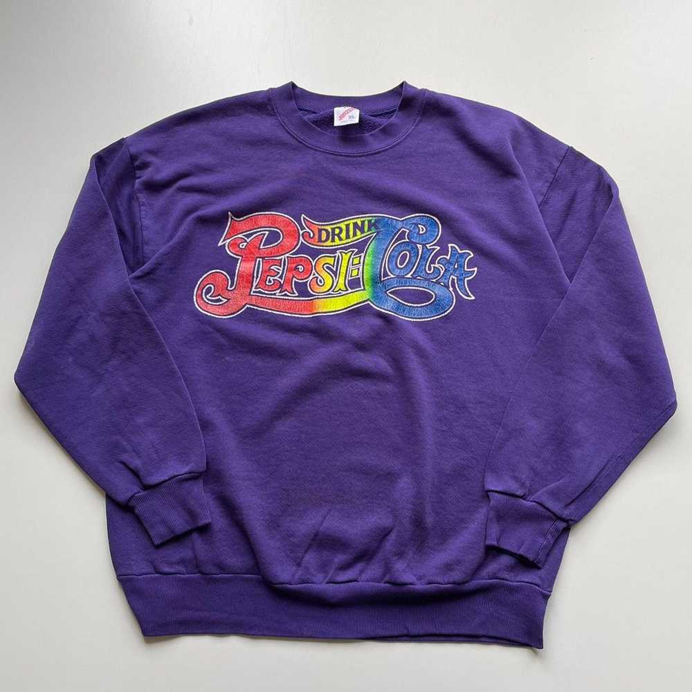 Vintage 1990s Pepsi Cola Promo Graphic Crewneck P… - image 1