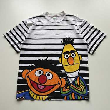 Vintage 1990s Bert & Ernie Sesame Street AOP Grap… - image 1