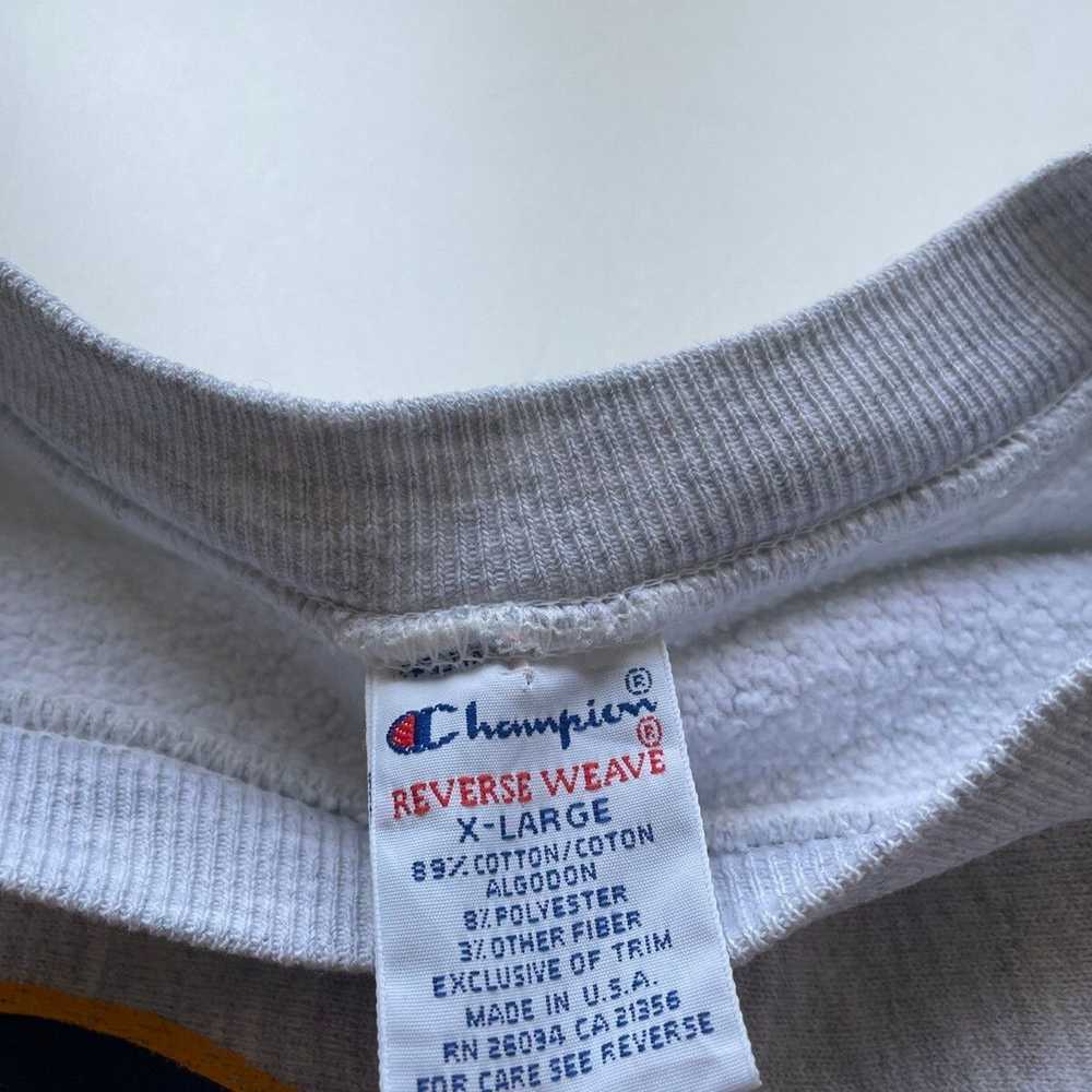 Vintage 1990s Champion Reverse Weave PITT Graphic… - image 3