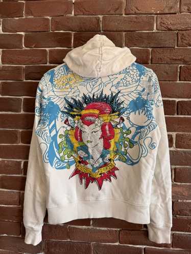 Rare Vintage Y2K Ed Hardy Geisha Japan Hoodie Stre