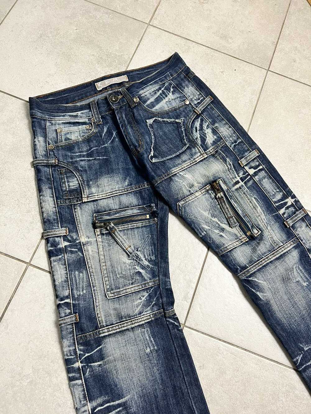 Rare Vintage Parachute Cargo Denim Pants 30 Hype … - image 2