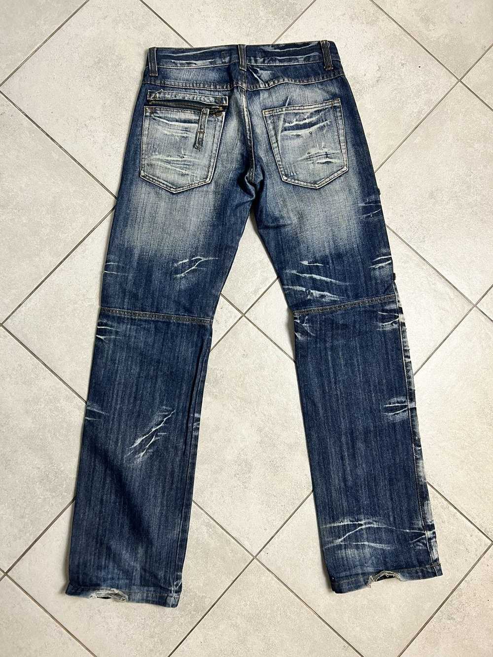 Rare Vintage Parachute Cargo Denim Pants 30 Hype … - image 4