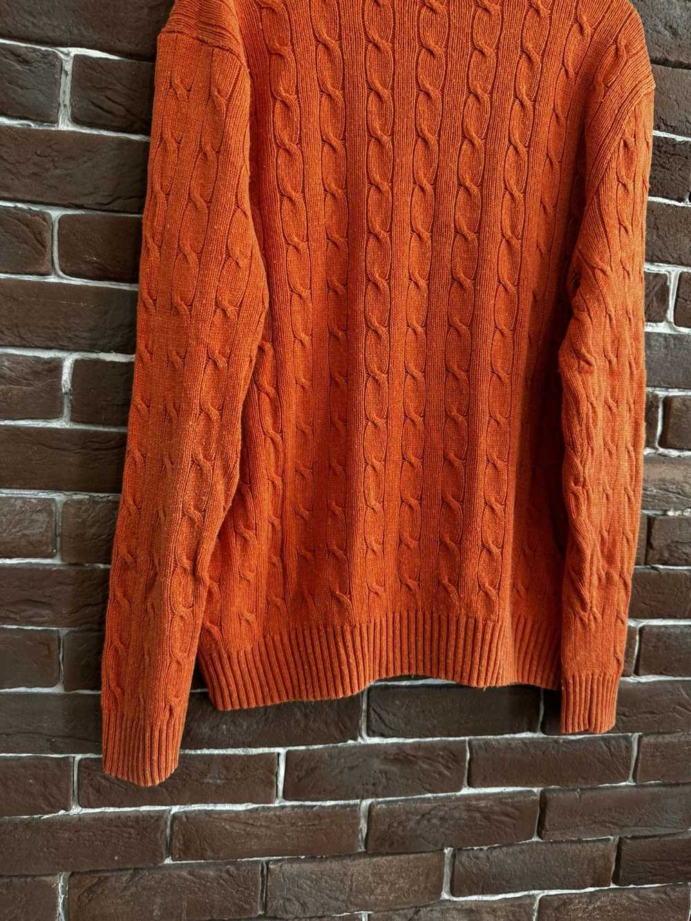 Polo Ralph Lauren Orange Cable Sweater Knit Stree… - image 10