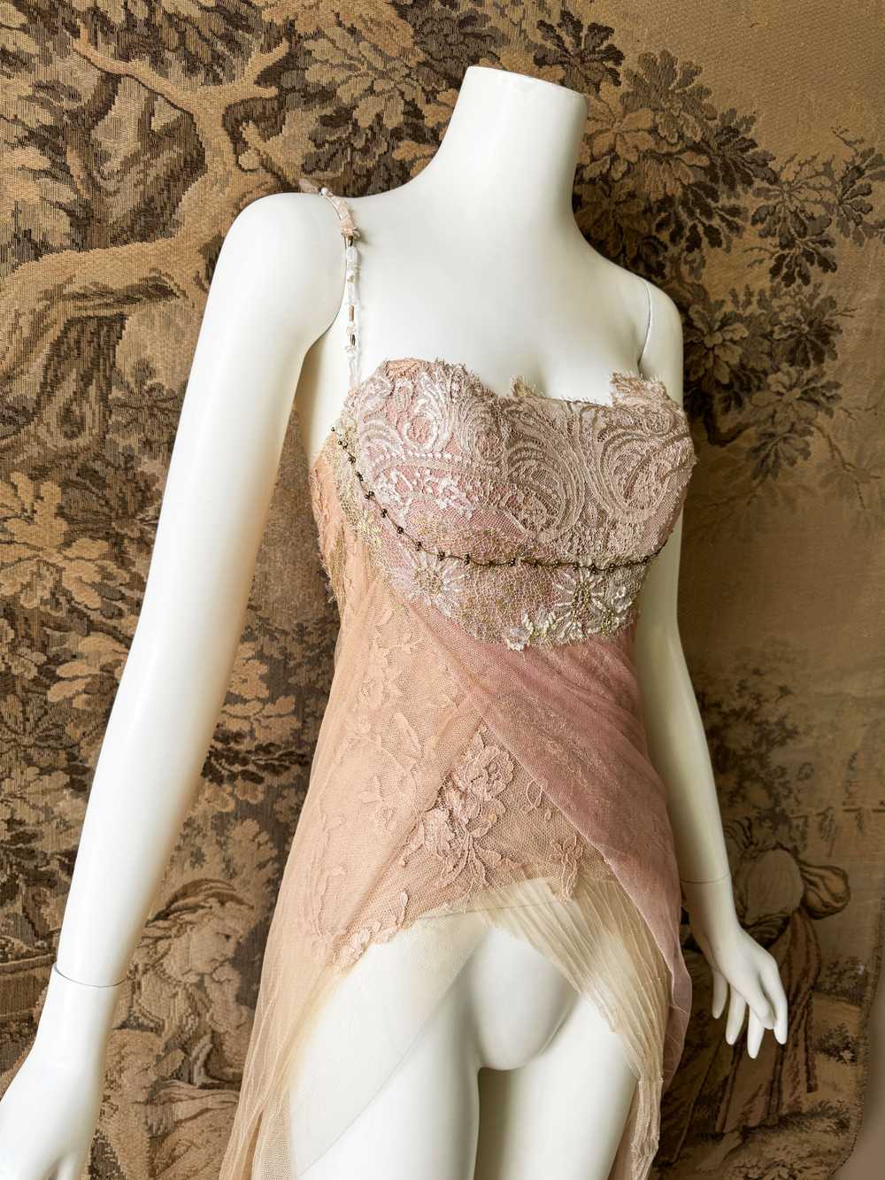 Les Habitudes Y2K Silk & Lace Corset - image 3