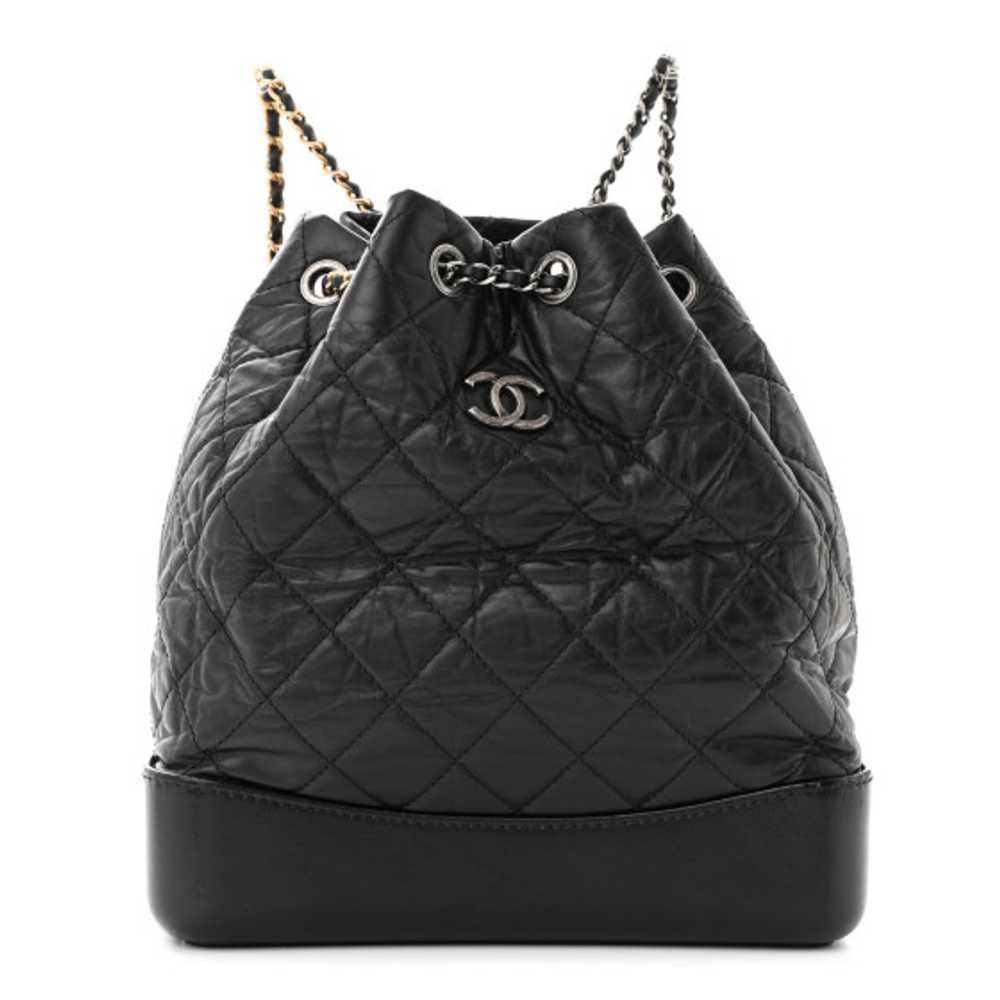 CHANEL Aged Calfskin Quilted Gabrielle Backpack B… - image 1