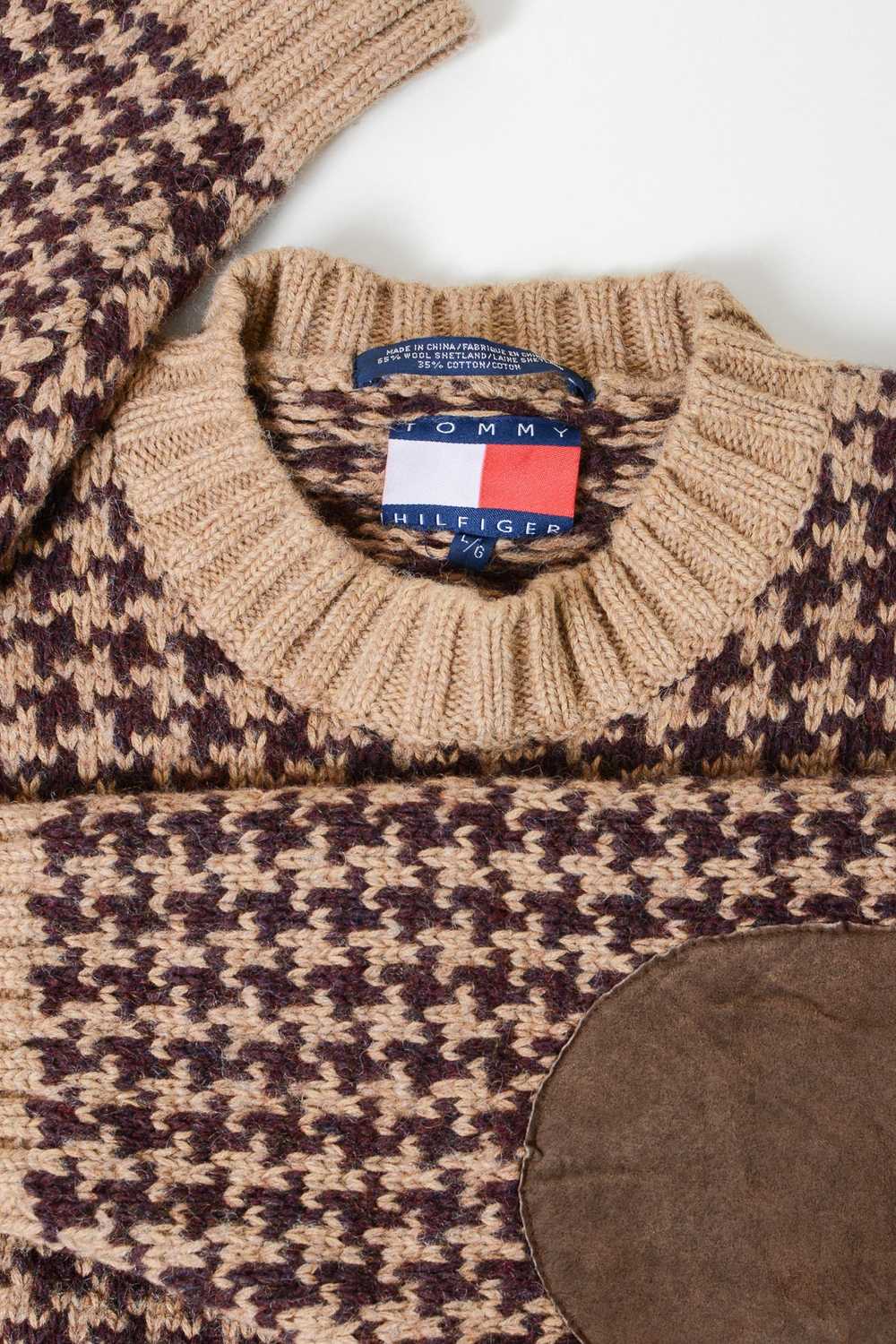 Tommy Hilfiger Houndstooth Wool Sweater - image 2