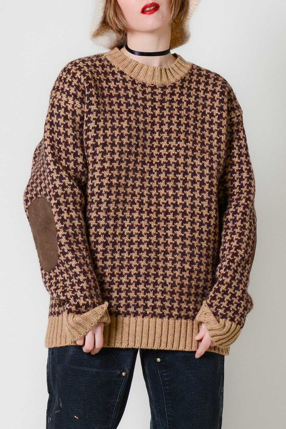 Tommy Hilfiger Houndstooth Wool Sweater - image 3