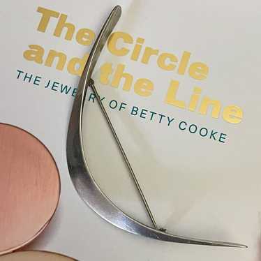 Iconic Betty Cooke Modernist Sterling Brooch Mid 2