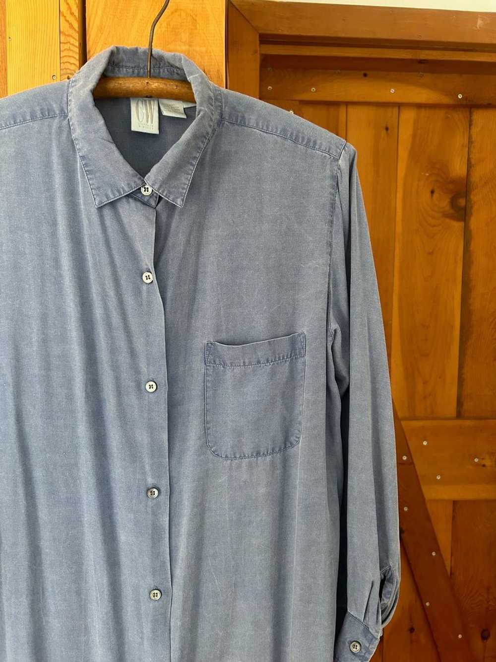 CW Clifford & Wills Full Length Chambray Smock (M… - image 6