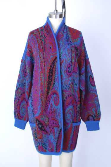 Escada Wool & Mohair Paisley Cardigan*