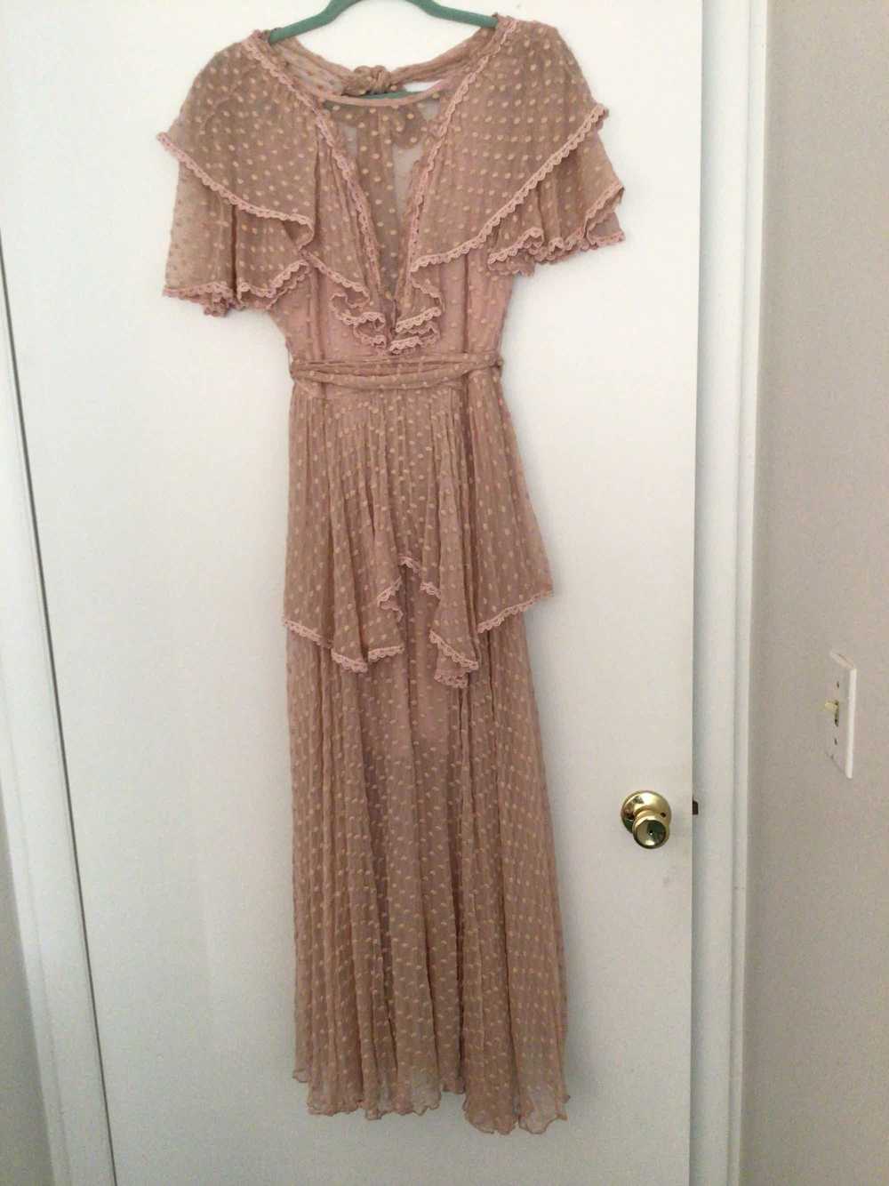 Spell USA NWOT ZOE SILK MAXI GOWN  Sz small - image 2