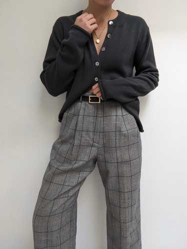 Vintage Plaid Wool Trousers - image 1