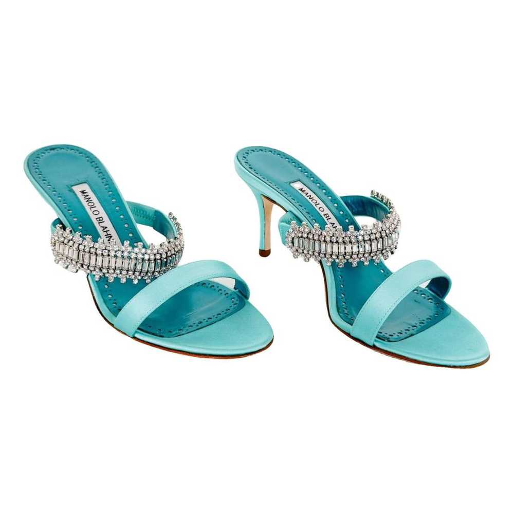 Manolo Blahnik Cloth sandal - image 1