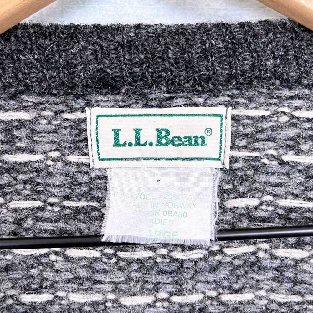 L.L. Bean LL Bean Vintage Birdseye Cardigan Sweat… - image 5