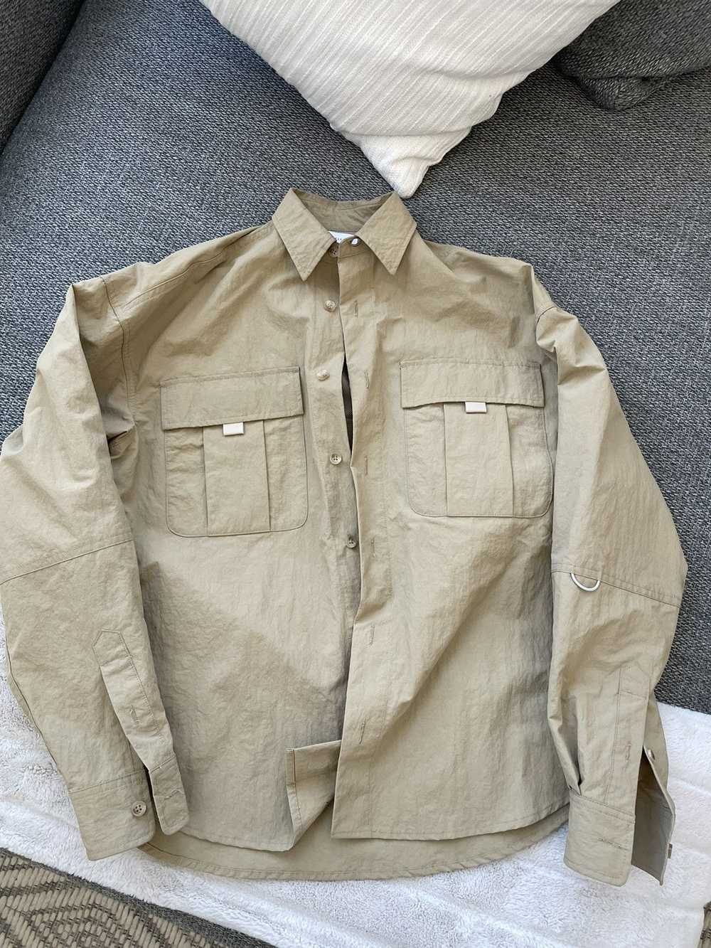 John Elliott JOHN ELLIOTT Tan Safari Shirt - image 3