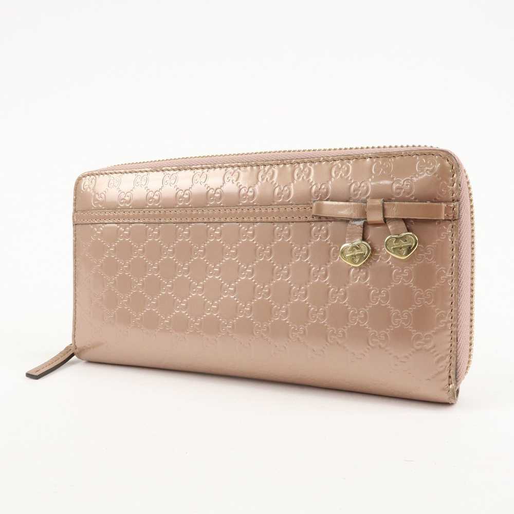 GUCCI Micro Guccissima Patent Leather Zippy Long … - image 3