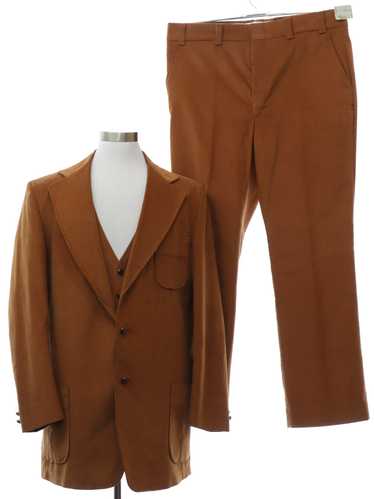 1970's Sears Roebuck Mens Corduroy Disco Suit