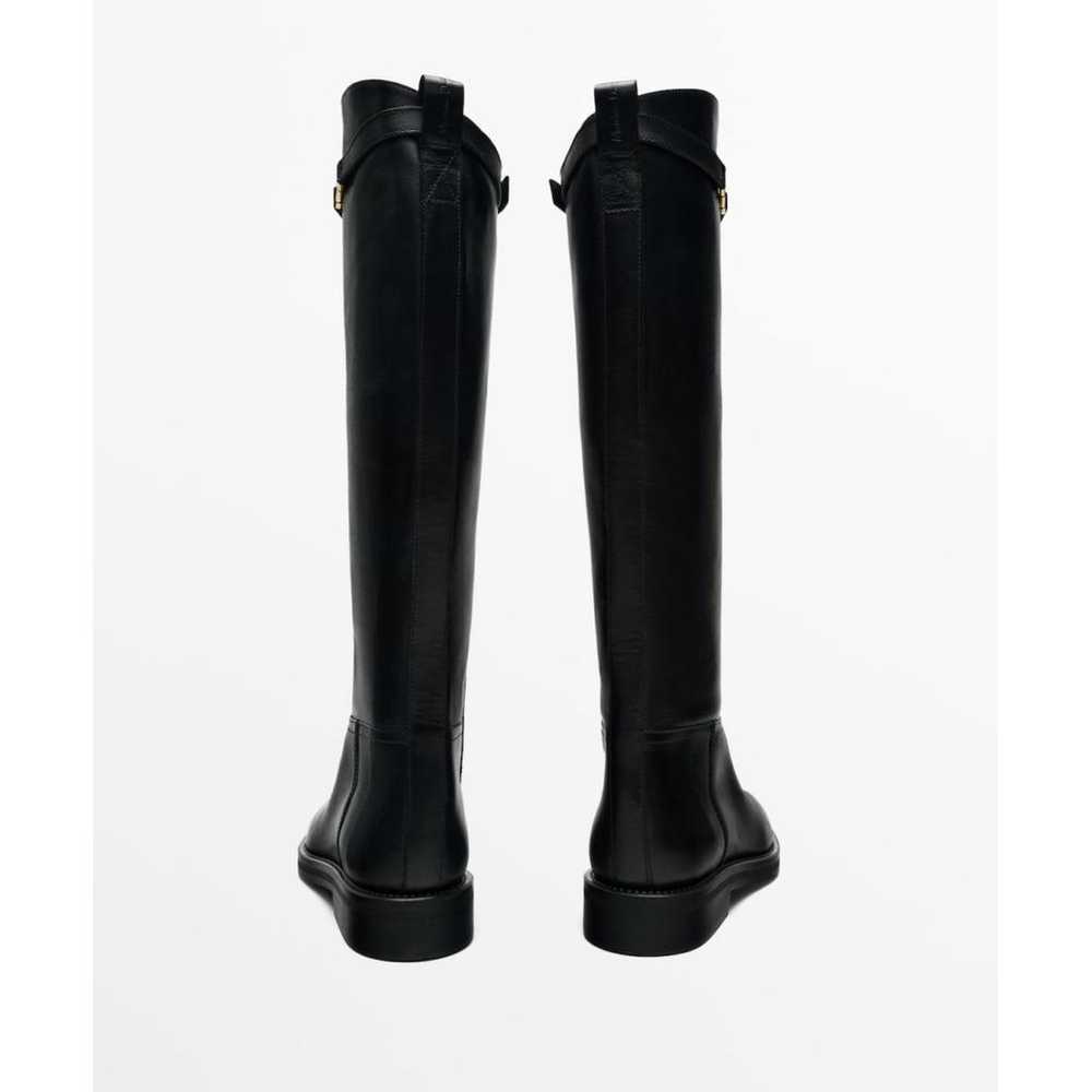 Massimo Dutti Leather riding boots - image 9