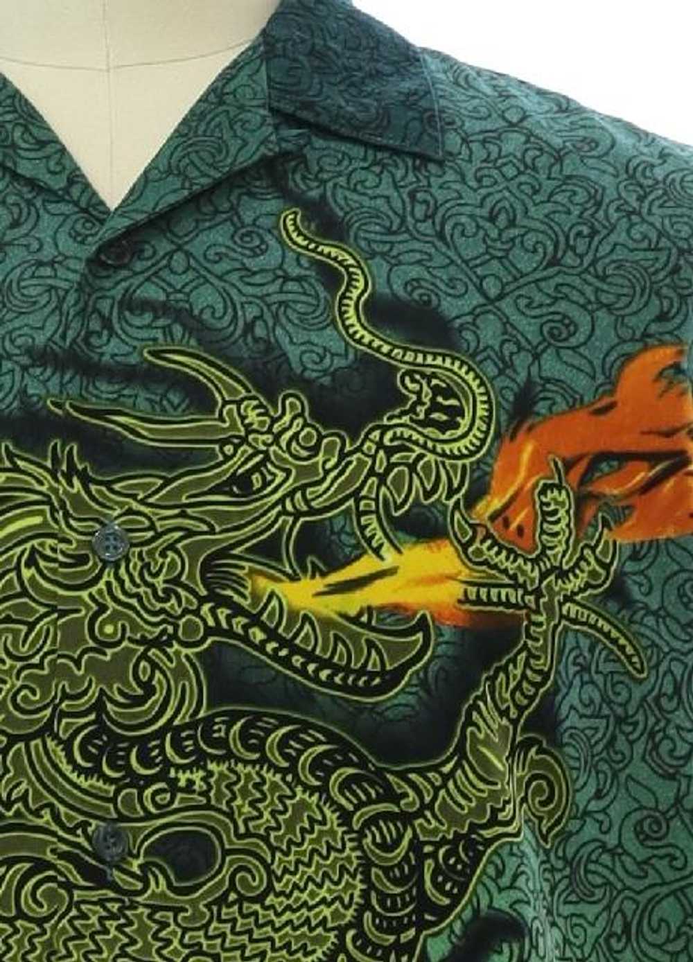 1990's No Boundaries Mens Club/Rave Dragon Shirt - image 2