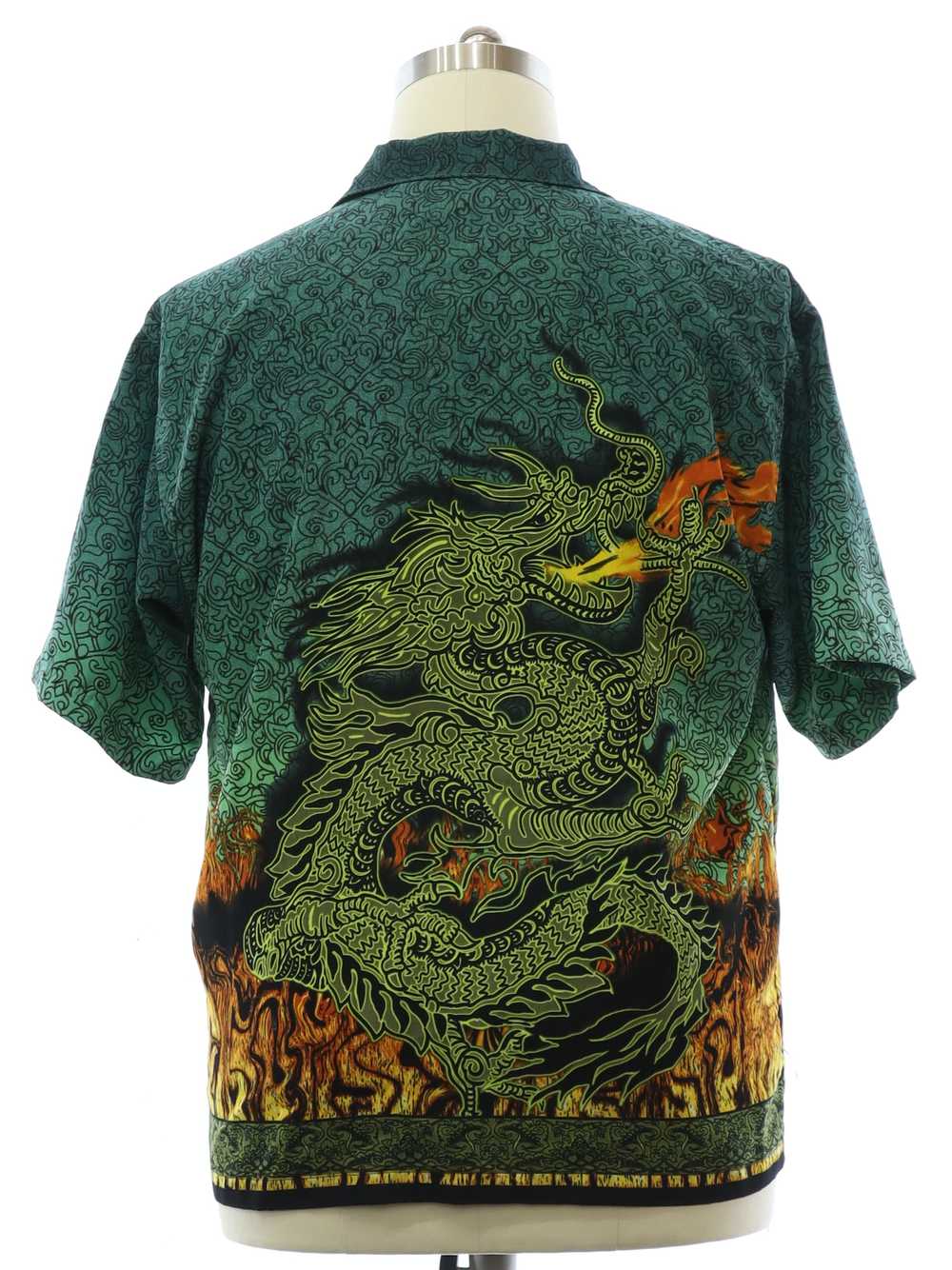 1990's No Boundaries Mens Club/Rave Dragon Shirt - image 3