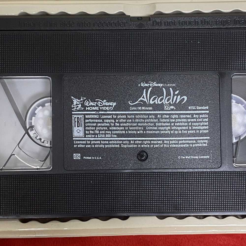 Disney Disney’s Aladdin VHS 1992 Video Tape Black… - image 11