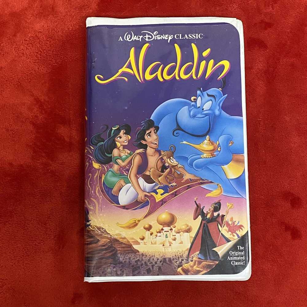 Disney Disney’s Aladdin VHS 1992 Video Tape Black… - image 1