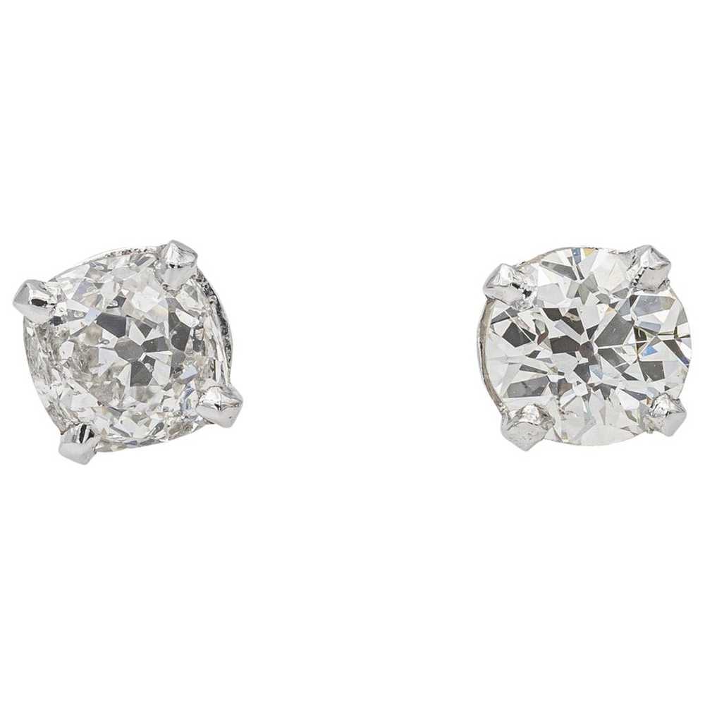 Autre Marque White gold earrings - image 1