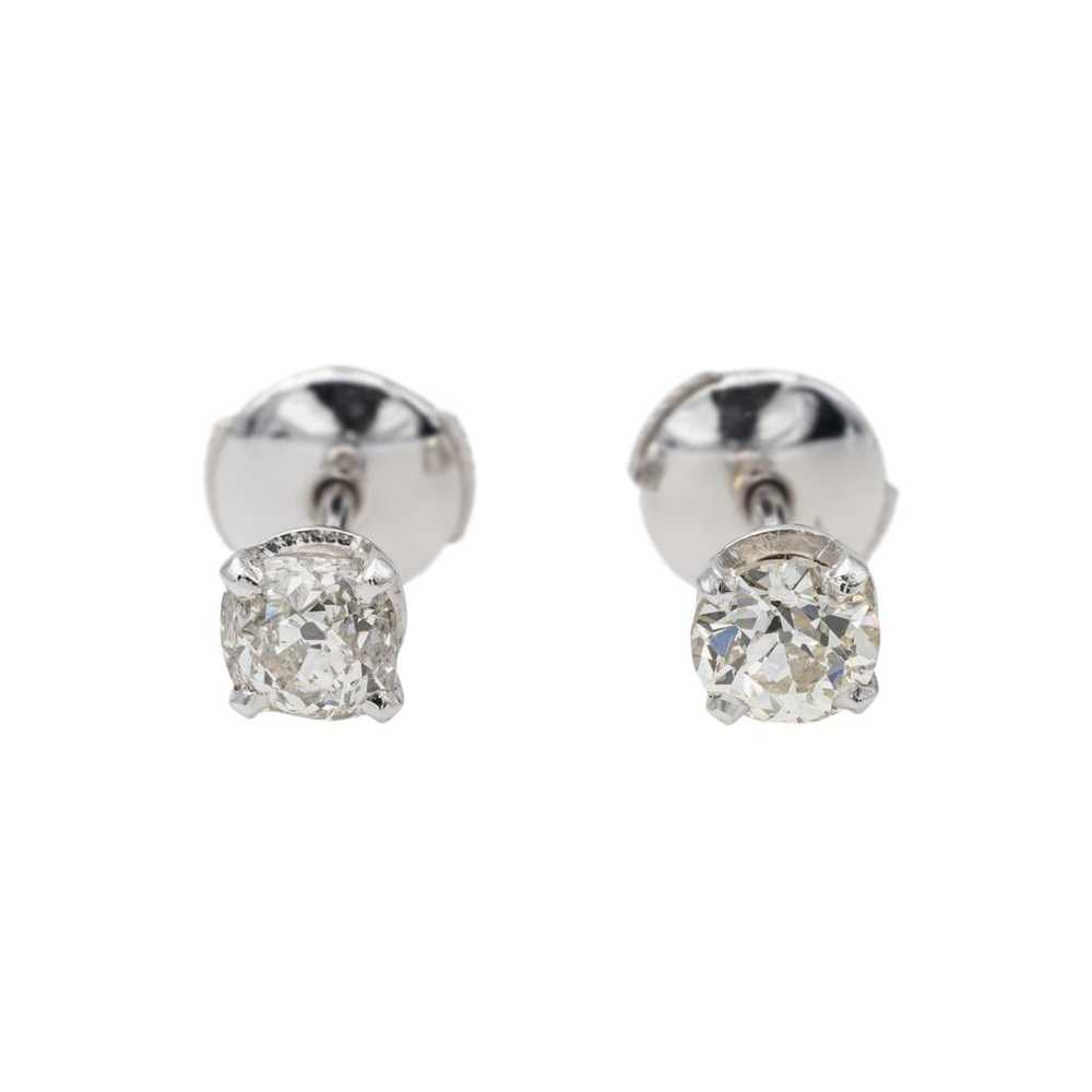 Autre Marque White gold earrings - image 3