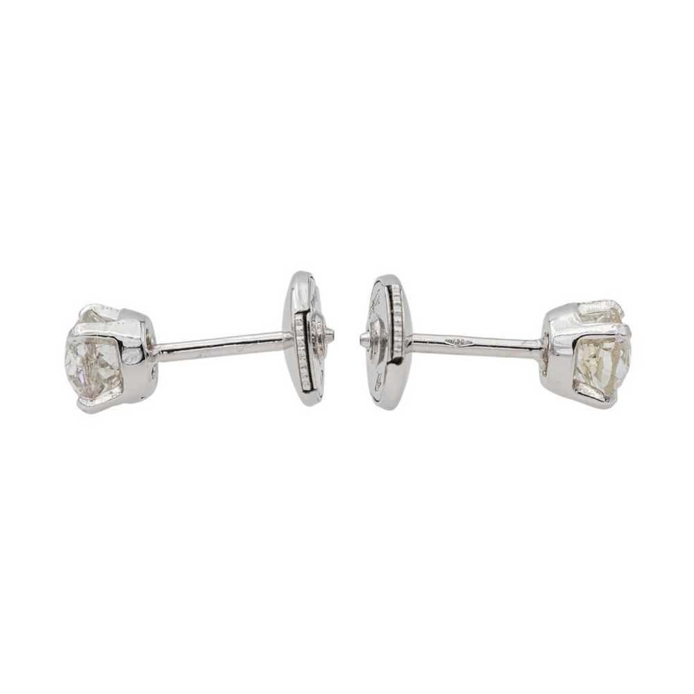 Autre Marque White gold earrings - image 4