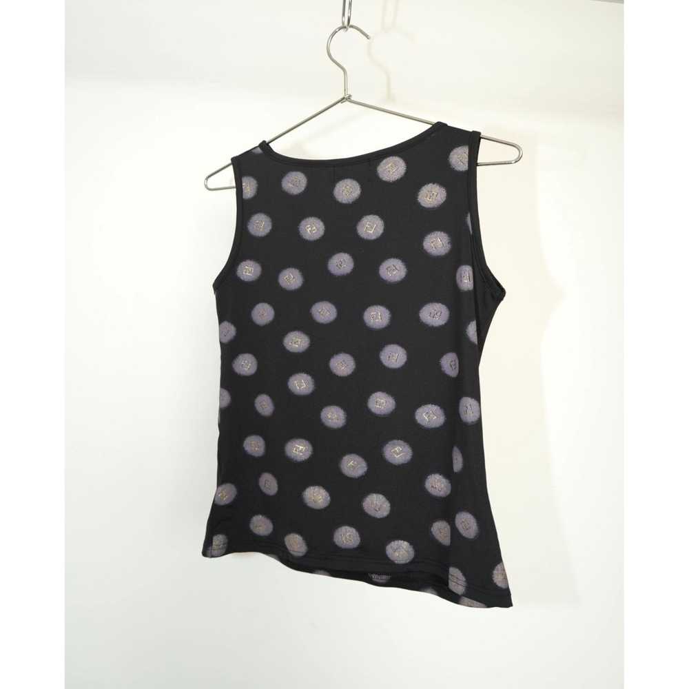 Fendi Vintage Fendi Zucca Polka Dot Sleeveless Sh… - image 2