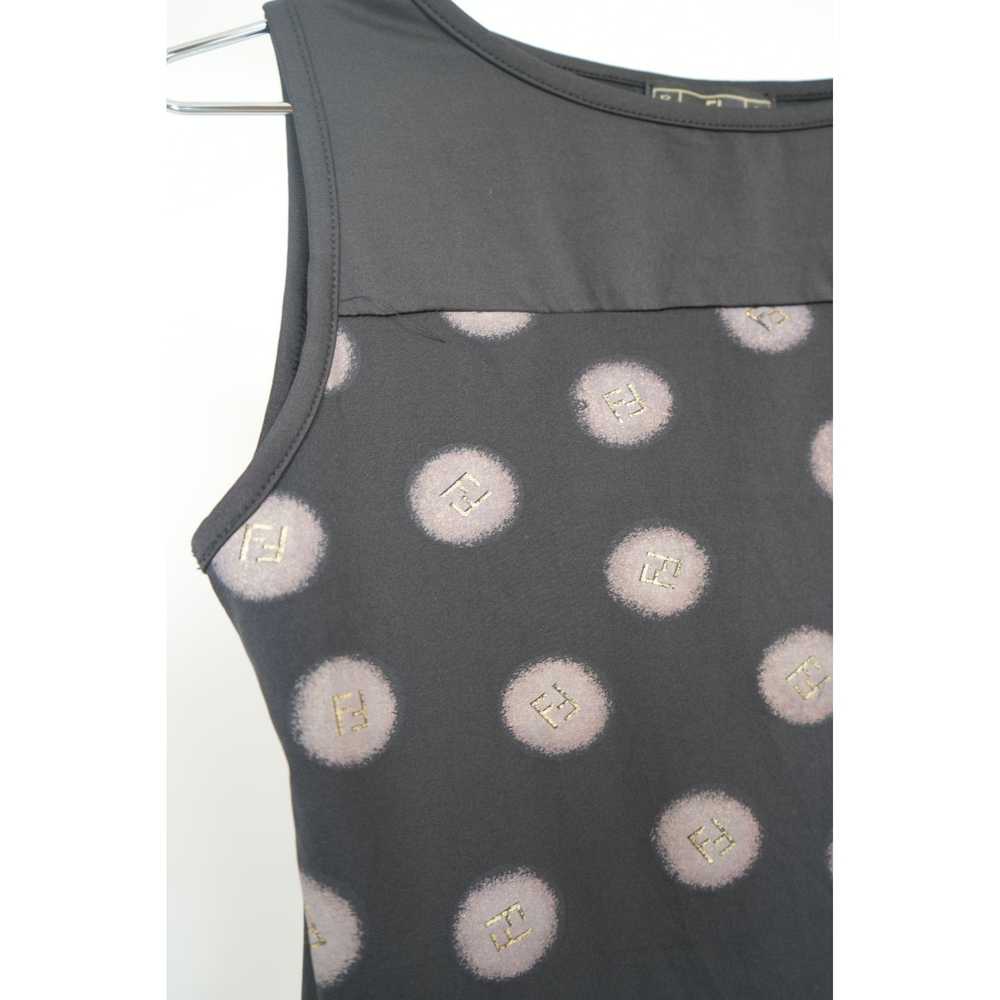 Fendi Vintage Fendi Zucca Polka Dot Sleeveless Sh… - image 5