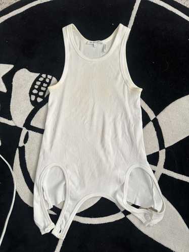 Helmut Lang White helmut lang tank top - image 1