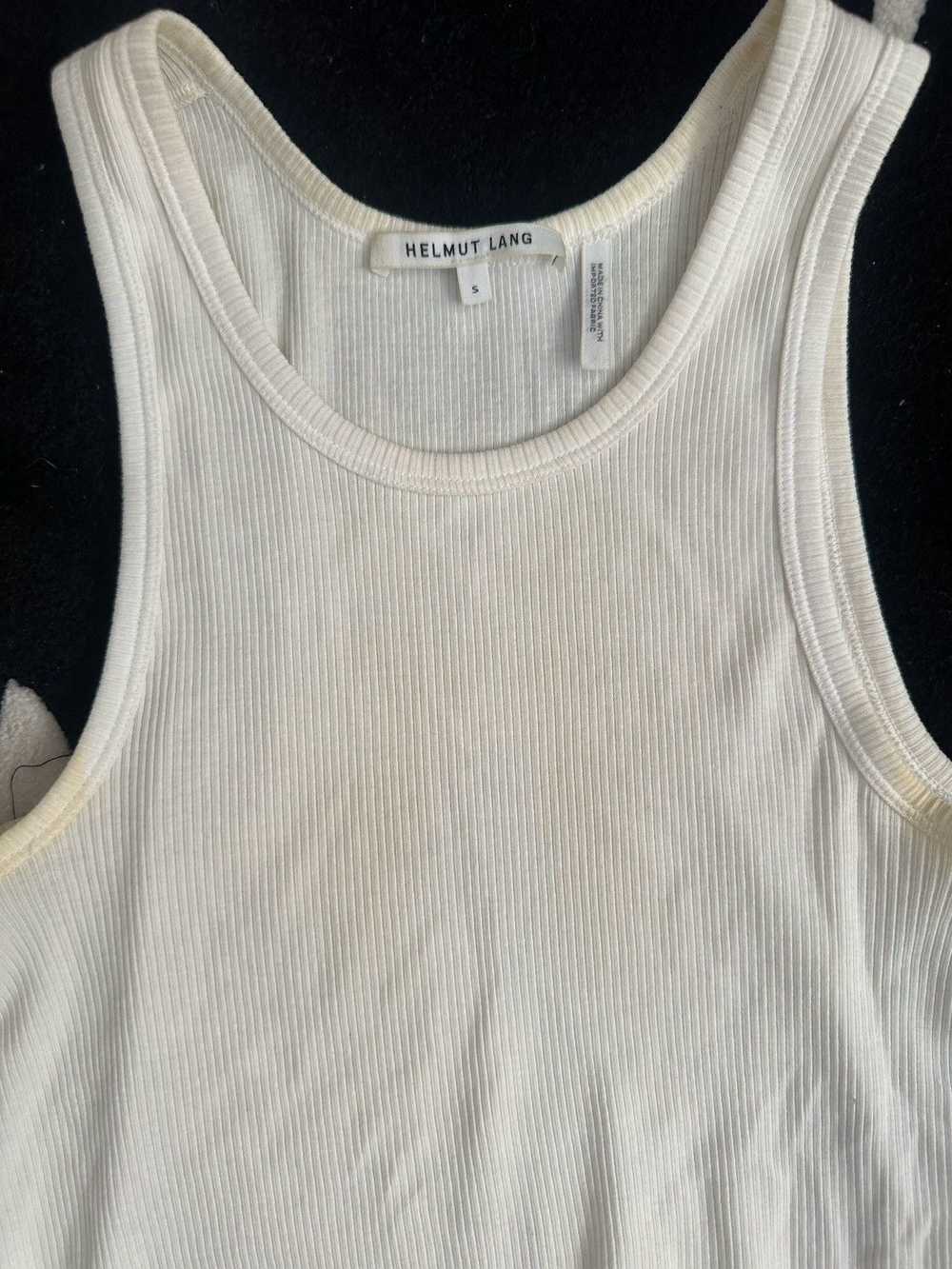 Helmut Lang White helmut lang tank top - image 2