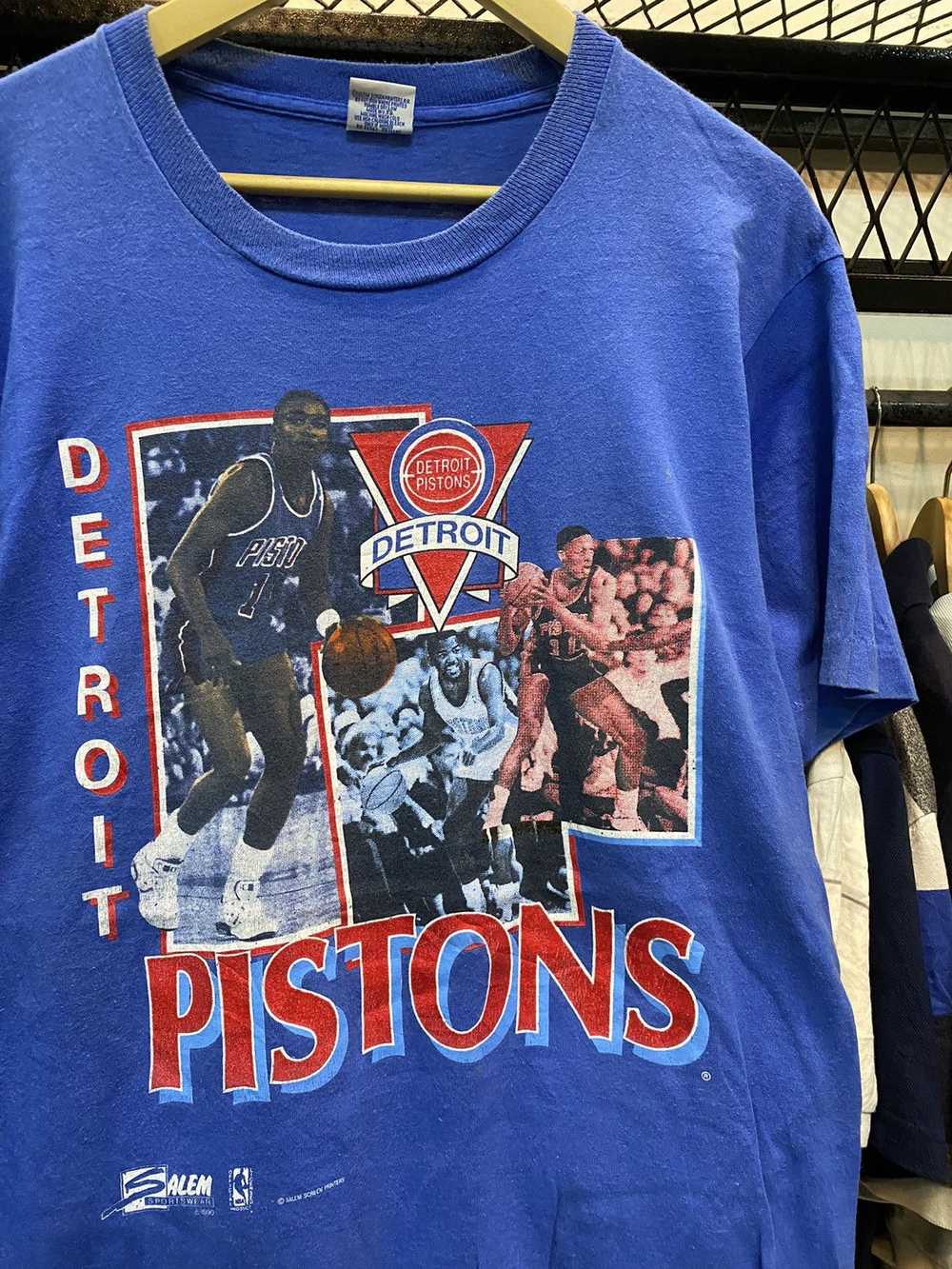 NBA × Rap Tees × Vintage Vintage Detroit Pistons … - image 1