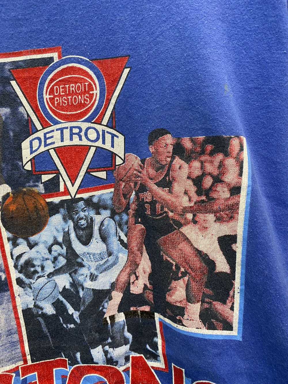 NBA × Rap Tees × Vintage Vintage Detroit Pistons … - image 3