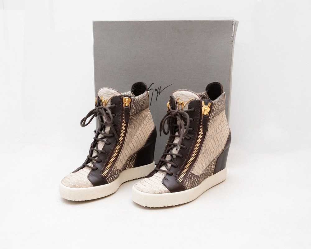 Giuseppe Zanotti Giuseppe Zanotti Brown Embossed … - image 1