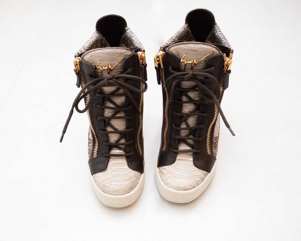 Giuseppe Zanotti Giuseppe Zanotti Brown Embossed … - image 2