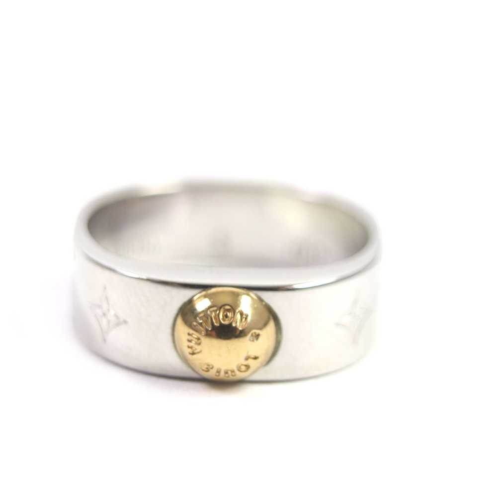 LOUIS VUITTON Ring M00216 metal Silver gold ring … - image 3