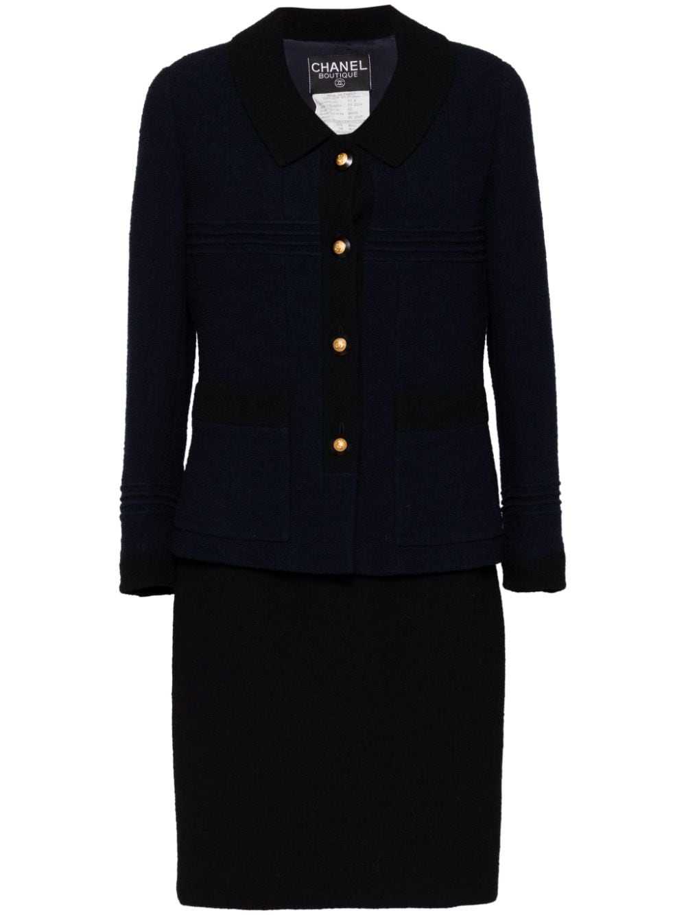 CHANEL Pre-Owned 1993 single-breasted skirt suit … - image 1