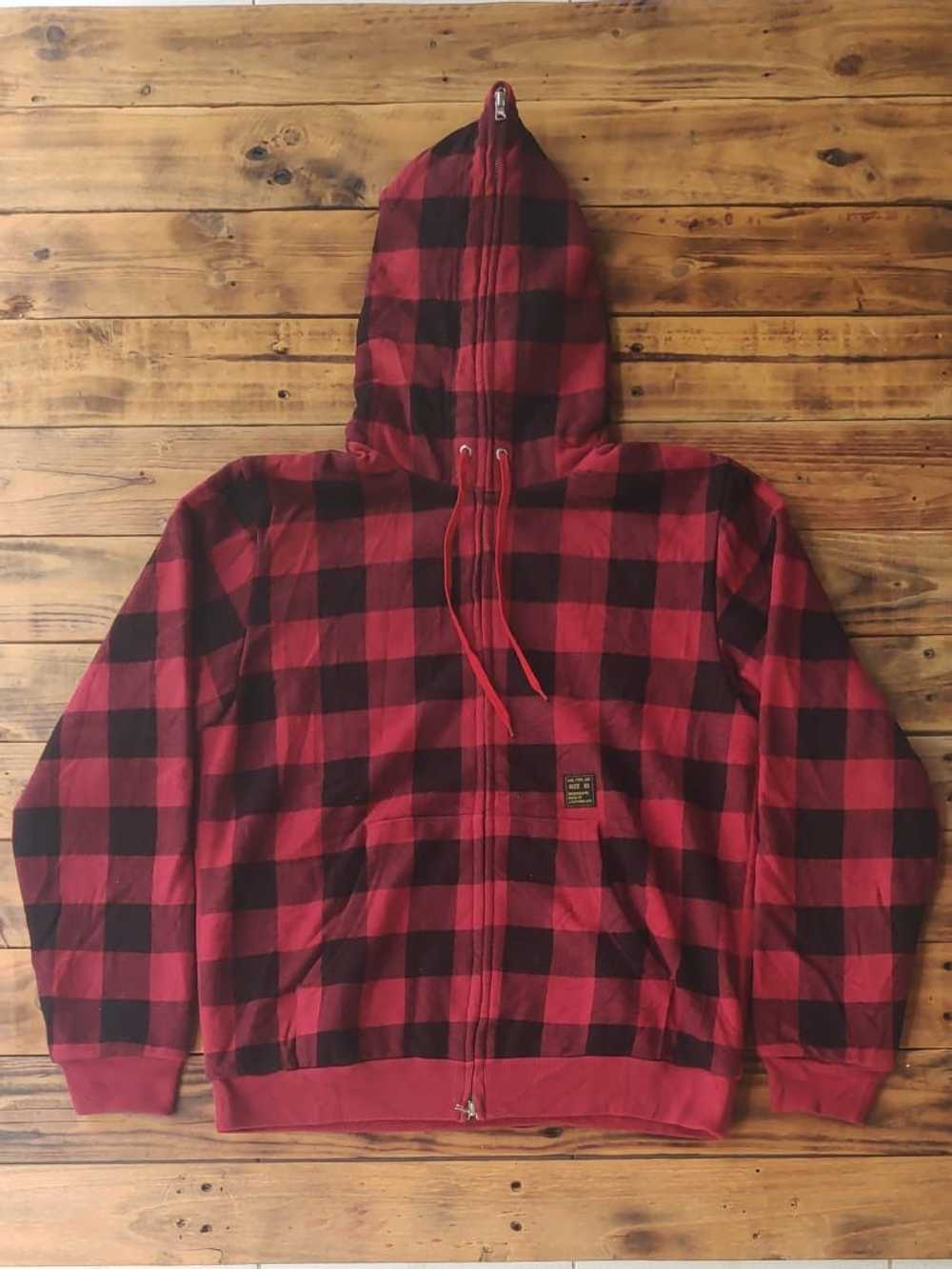 Bape Ursus Plaid Full Zipper Hoodie - image 1