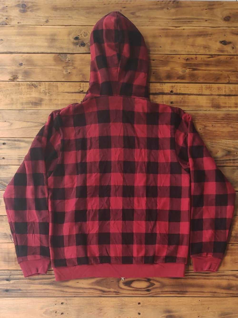 Bape Ursus Plaid Full Zipper Hoodie - image 2