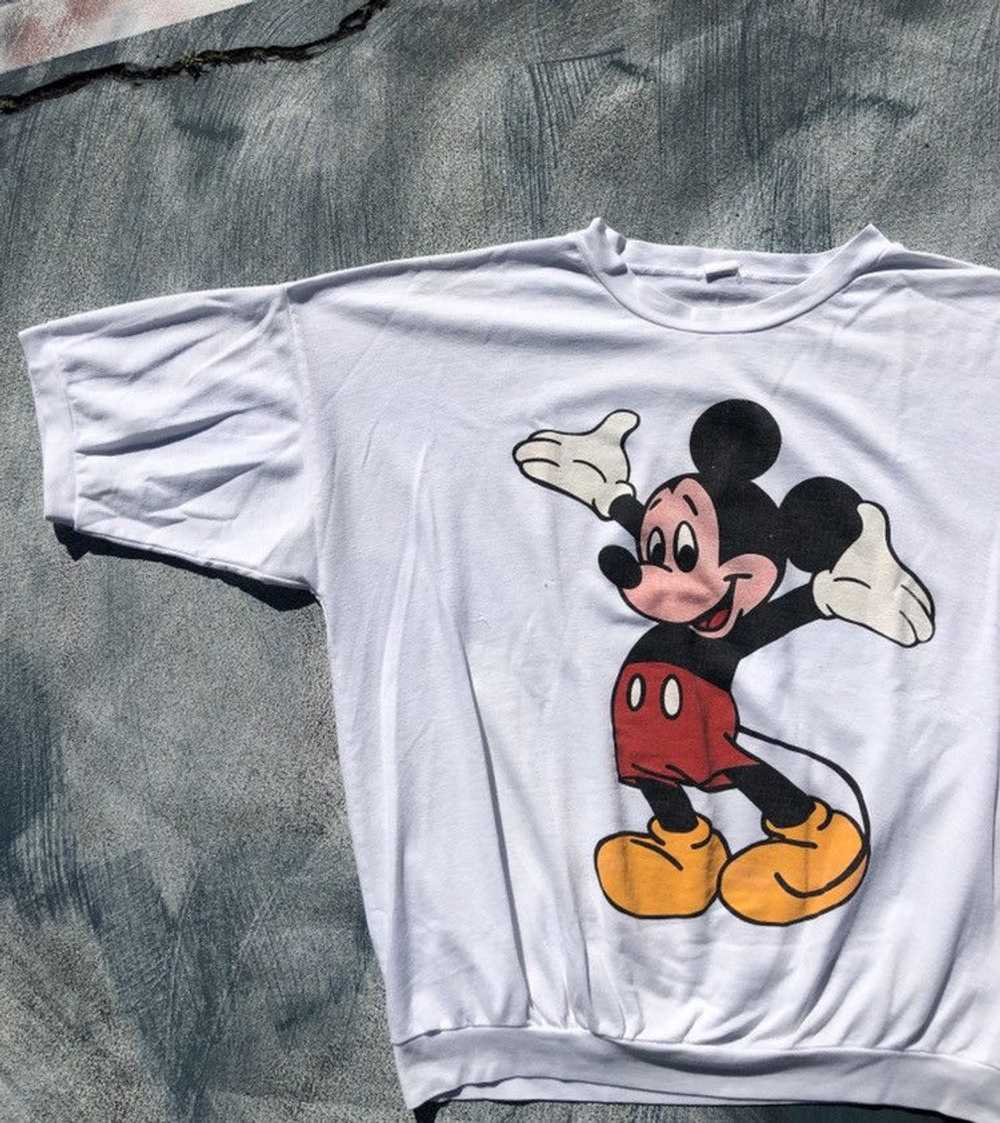 Disney × Mickey Mouse × Vintage MICKEY MOUSE CREW… - image 1