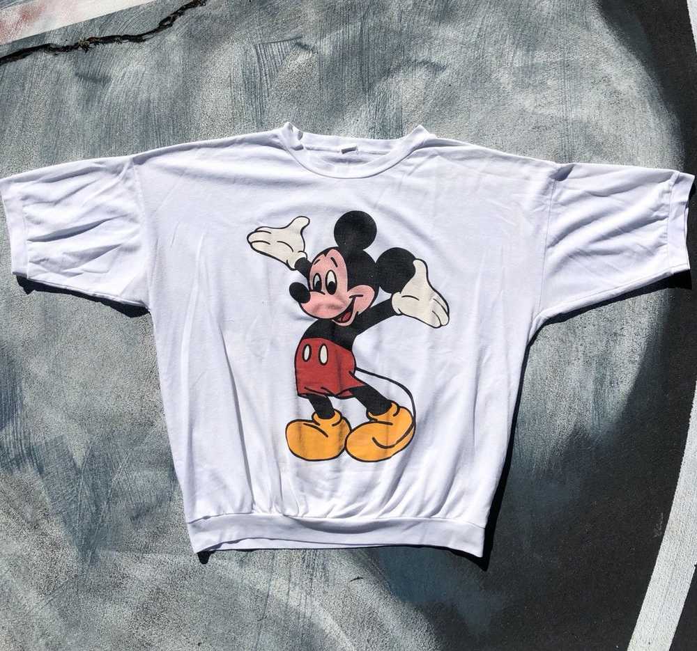 Disney × Mickey Mouse × Vintage MICKEY MOUSE CREW… - image 2