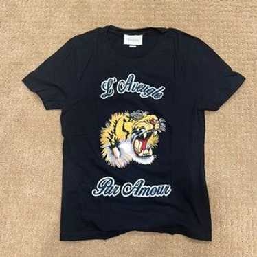 GUCCI グッチ タイガー Tシャツ GUCCI】【タイガープリントクラッシュ加工】【イタリア製